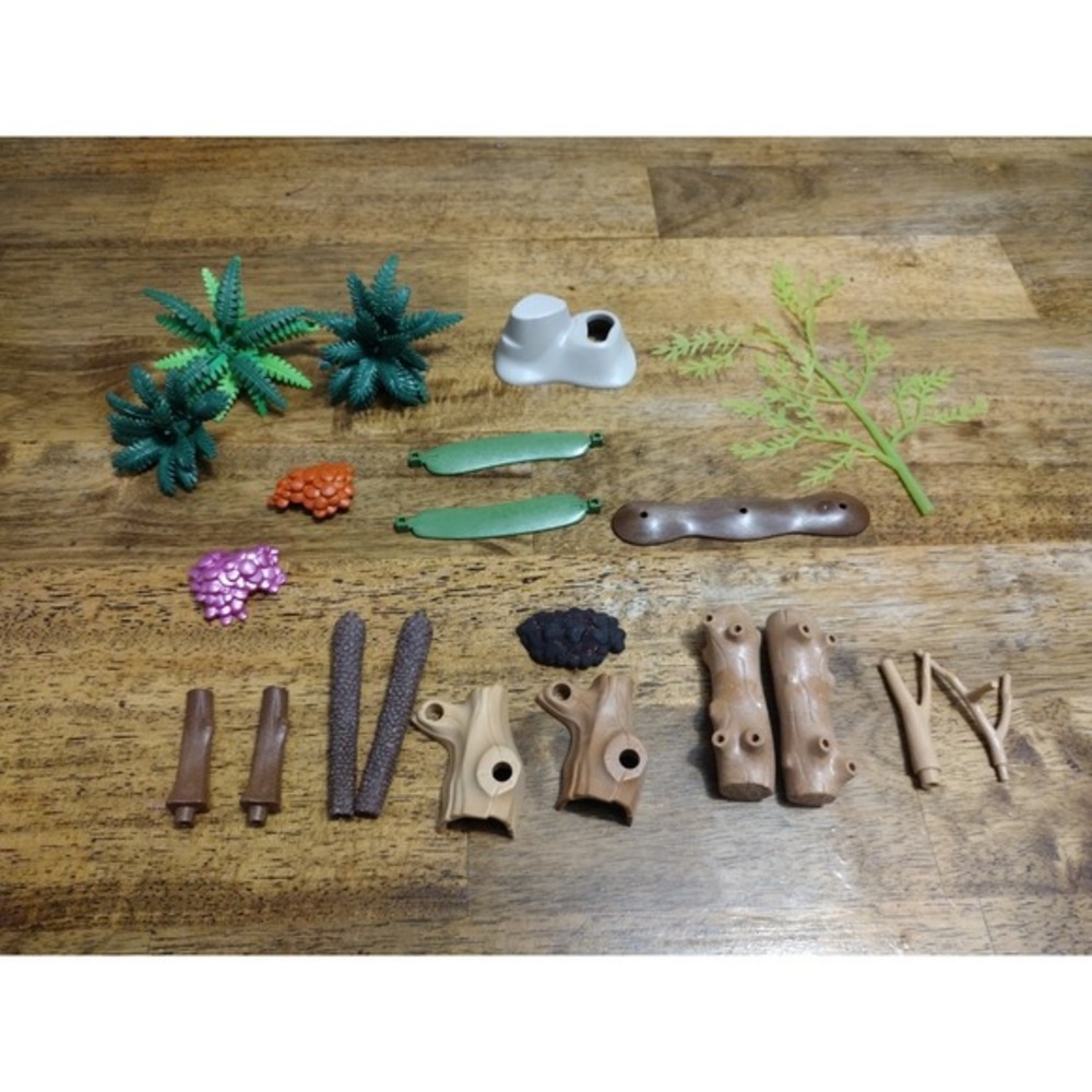 Playmobil‎ RARE 3006 Forest Grass Trees Plants Wilderness Woodlands Zoo